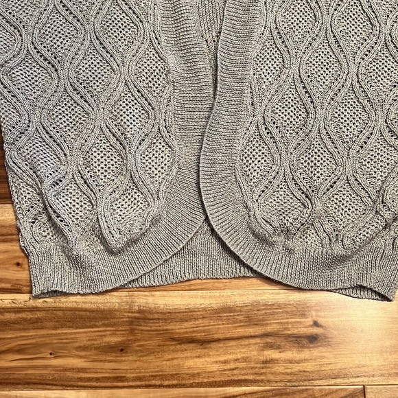 Alfani Gray Shrug Cardigan Sweater - Medium - Picture 5 of 6
